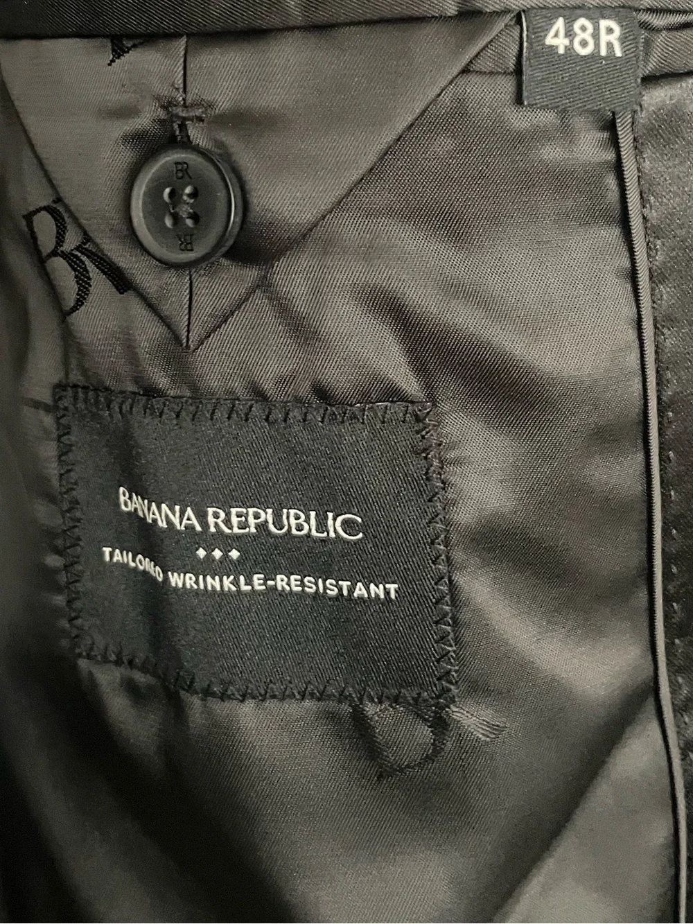 🎩 Banana Republic Luxe Tuxedo Suit Jacket 48R